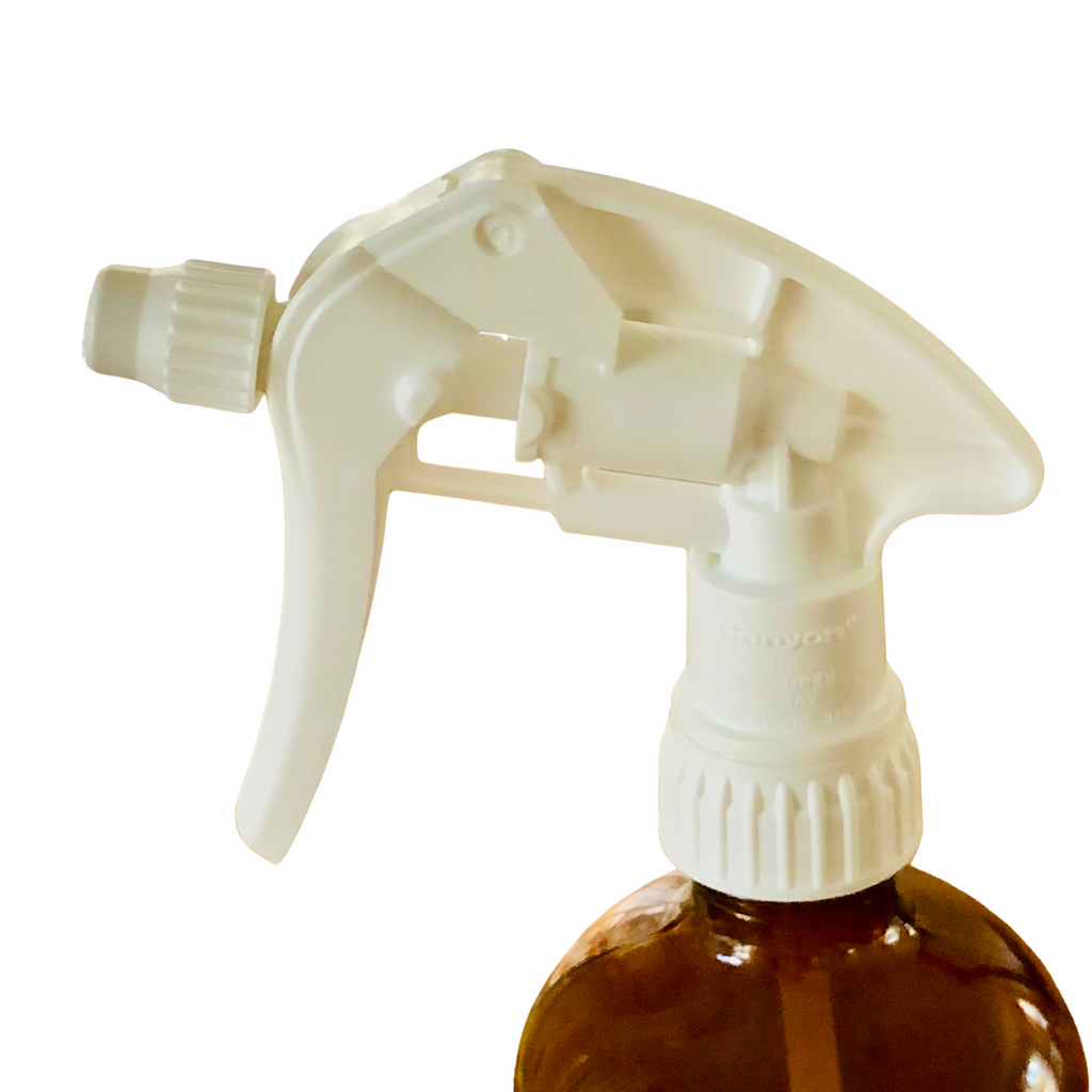 amber glass trigger spray bottle for handmade cleaners