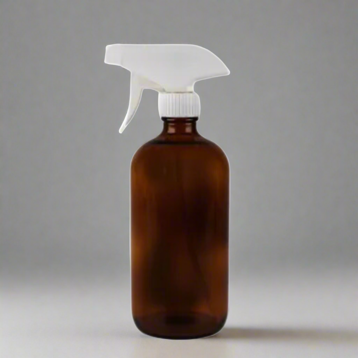 amber glass spray bottle set for natural cleaning products